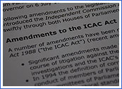 A picture showing the ICAC Act