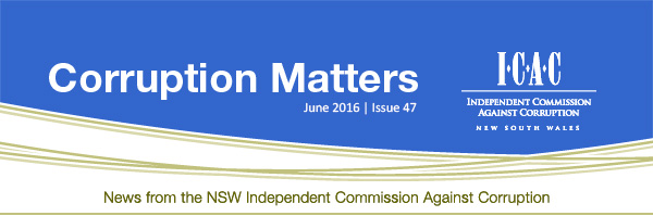 Corruption Matters - June 2016 - Issue 47