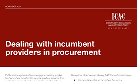 Thumbnail of Dealing with incumbent providers in procurement cover. 