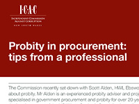 probity in procurement report cover